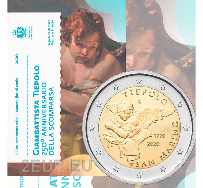 San Marino 2 euro BU 2020 - 250. Todestag von Giovanni Battista Tiepolo