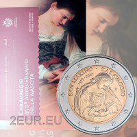 San Marino 2 euro BU 2021 - 450. Geburtstag von Caravaggio