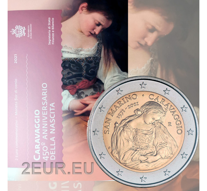 San Marino 2 euro BU 2021 - 450. Geburtstag von Caravaggio
