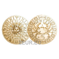 San Marino 5 euro UNC 2019 - "Sternzeichen - Krebs"