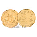 San Marino 5 euro UNC 2019 - "5G-Mobilfunknetz"