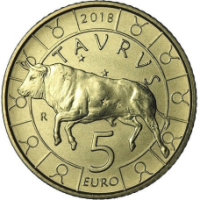 San Marino 5 euro UNC 2018 – "Stier"