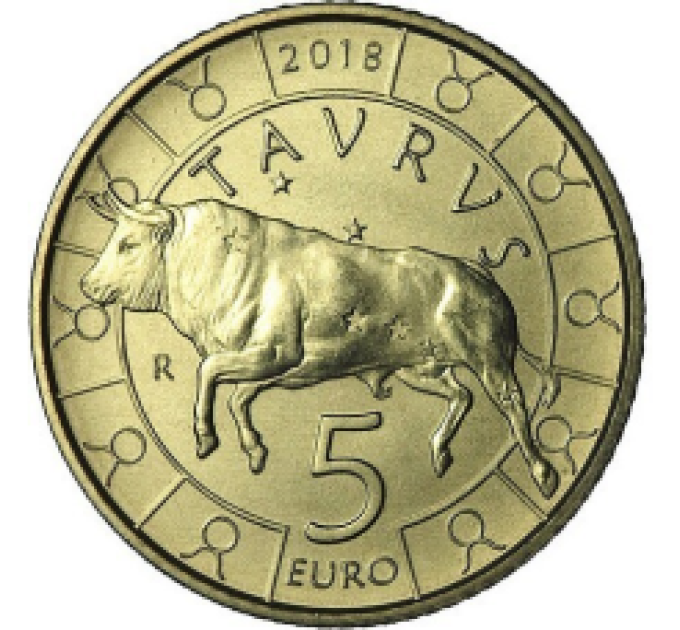 San Marino 5 euro UNC 2018 – "Stier"