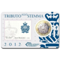 San Marino 1 EURO BU 2012 - 1 EURO + STEMPEL