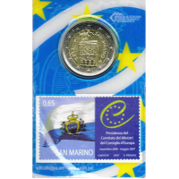 San Marino 2 EURO BU 2012 + Stempel