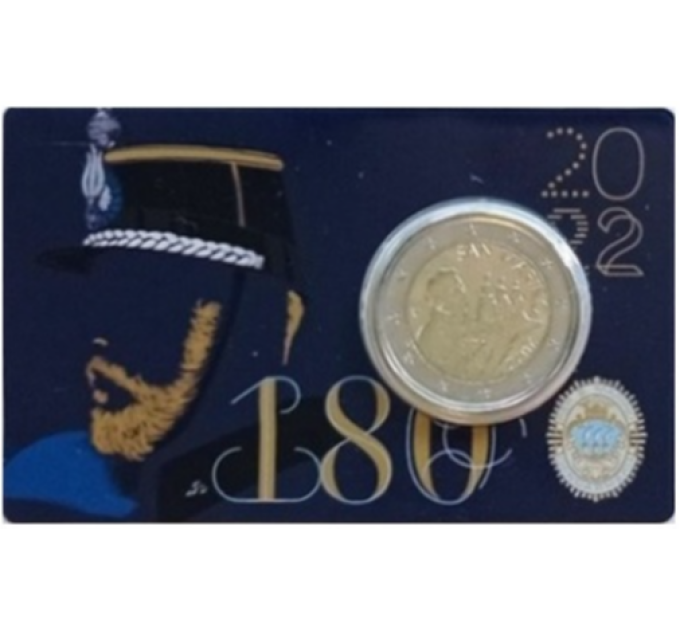 San Marino 2 EURO BU 2022 - 180. Jahrestag des Gendarmeriekorps