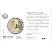 San Marino 2 EURO BU 2024 - Flagge der Republik San Marino