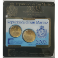 San Marino BU 2003 - 20+50 cent