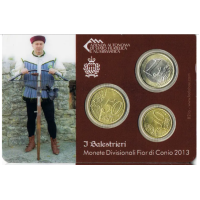 San Marino BU 2013 - 10 Cent + 50 Cent + 1 Euro