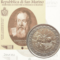 San Marino 2 euro BU 2005 - Galileo Galilei