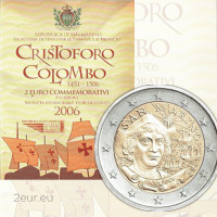 San Marino 2 Euro BU 2006 - 500. Todestag von Christoph Kolumbus
