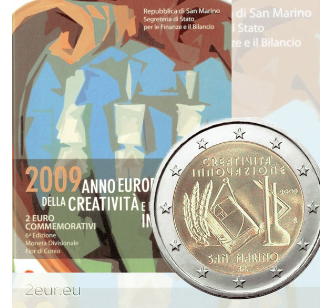 San Marino 2 Euro BU 2009 - Europäisches Jahr der Kreativität und Innovation