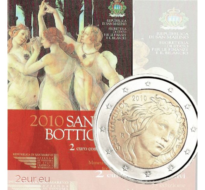 San Marino 2 euro BU 2010 - 500. Todestag von Sandro Botticelli