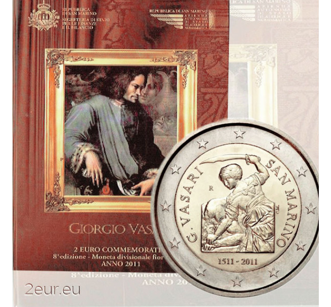 San Marino 2 euro BU 2011 - 500. Geburtstag von Giorgio Vasari
