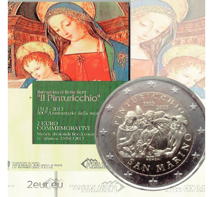 San Marino 2 euro BU 2013 - 500. Todestag von Pinturicchio
