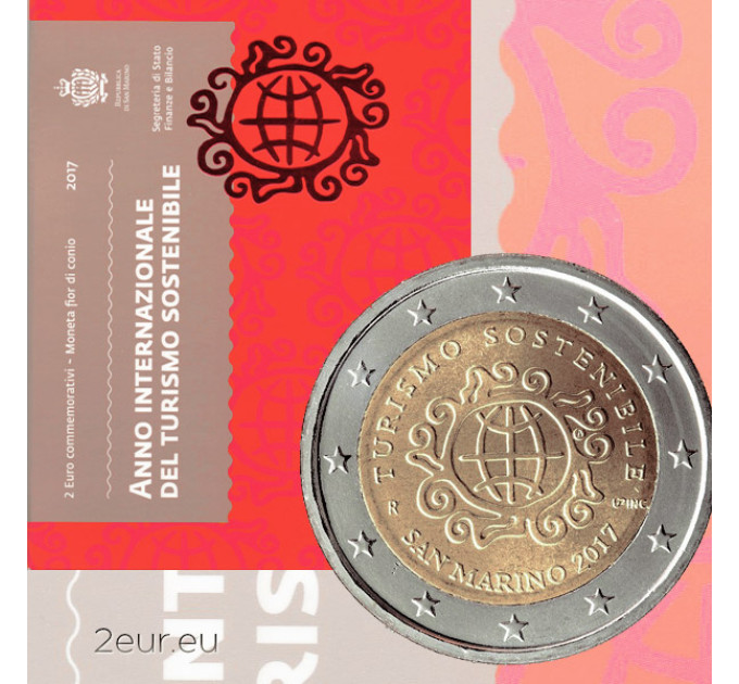 San Marino 2 Euro BU 2017 - Internationales Jahr des nachhaltigen Tourismus