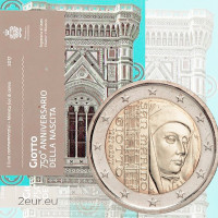 San Marino 2 Euro BU 2017 - 750. Geburtstag von Giotto di Bondone