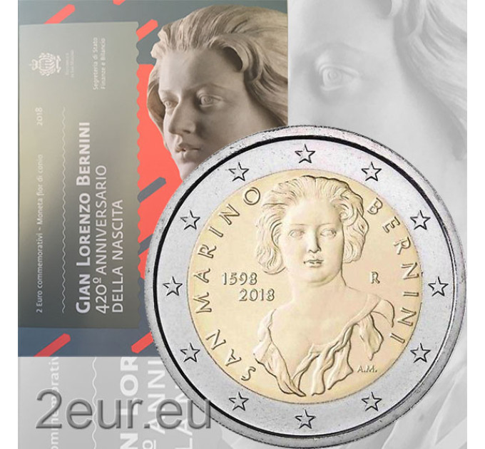 San Marino 2 Euro BU 2018 - 420. Geburtstag von Gian Lorenzo Bernini