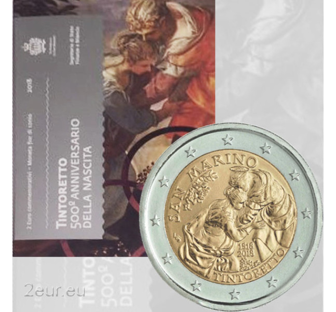 San Marino 2 Euro BU 2018 - 500. Geburtstag von Jacopo Tintoretto
