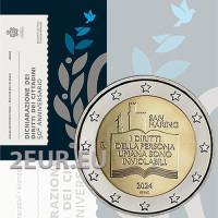 San Marino 2 euro BU 2024 – Erklärung der Bürgerrechte und Grundprinzipien der Regierung