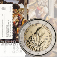 San Marino 2 euro BU 2024 – 530. Todestag von Ghirlandaio