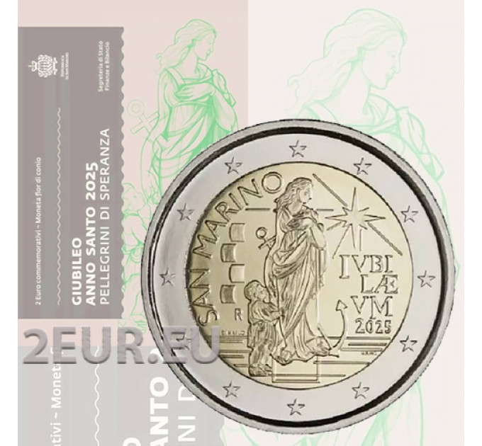San Marino 2 euro BU 2025 – Jubiläumsjahr Pilger der Hoffnung