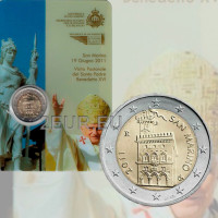 San Marino 2€ BU 2011 - "Papstbesuch in San Marino" C/C
