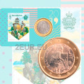 San Marino 2019 - 1€ BU C/C №3 + Stempel