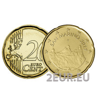 San Marino 20 Cent UNC 2017