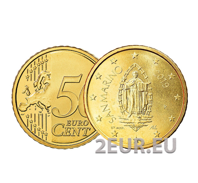 San Marino 50 Cent UNC 2019