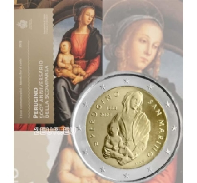 San Marino 2 euro BU 2023 – 500. Todestag von Perugino