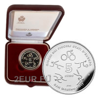 San Marino 5 Euro proof 2017 - Spiele der Kleinen Staaten von Europa in San Marino  