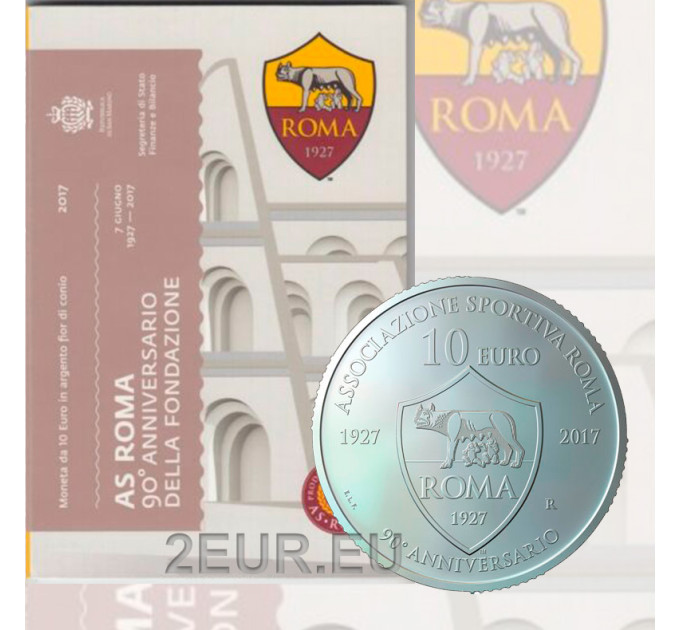 San Marino 10 Euro Silber BU 2017 - 90. Jahrestag der Gründung des AS Roma