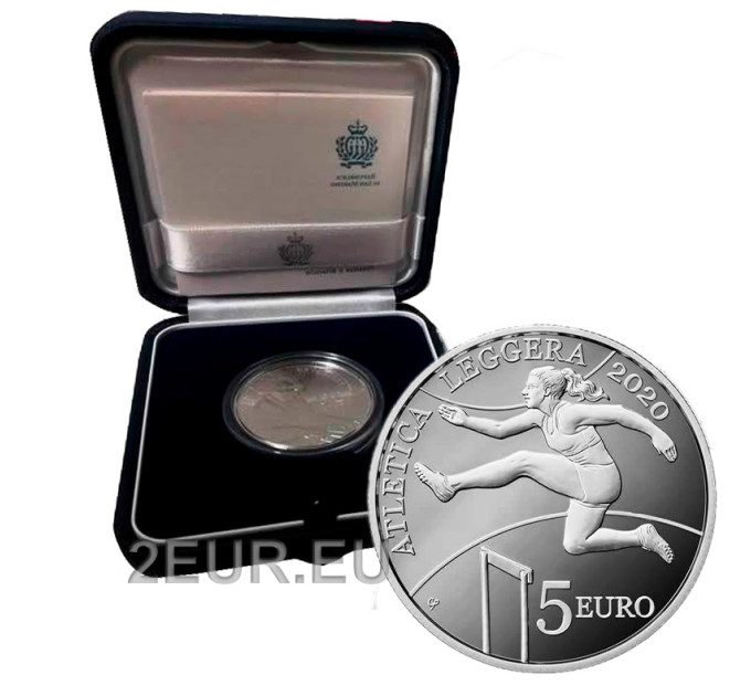 San Marino 5 Euro proof 2020 - Leichtathletikspiele der europäischen Kleinstaaten  