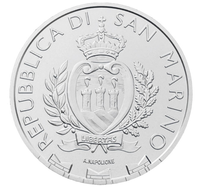San Marino 5 Euro BU 2025 – Wanderfalke