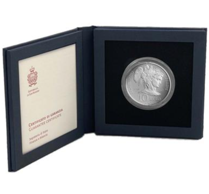 San Marino 10 Euro proof 2021 – 450. Todestag von Benvenuto Cellini  
