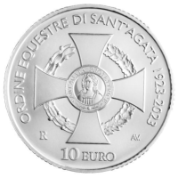 San Marino 10 Euro proof 2023 - 100. Jahrestag der Gründung des Reiterordens der Heiligen Agatha