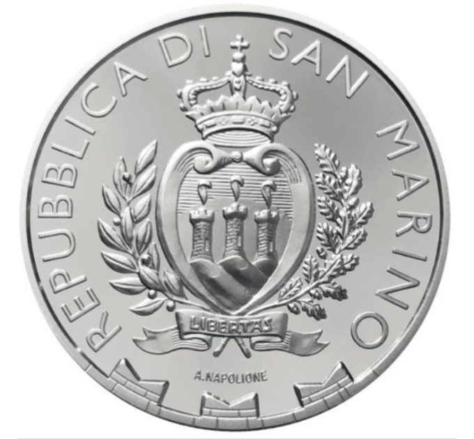 San Marino 10 Euro proof 2023 - 15. Jahrestag der Aufnahme der Altstadt von San Marino und des Monte Titano in die Liste des UNESCO-Weltkulturerbes