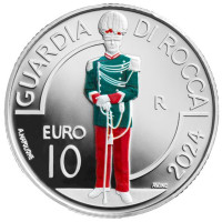 San Marino 10 Euro proof 2024 - San Marino Militär- und Polizeikorps - Festungswache