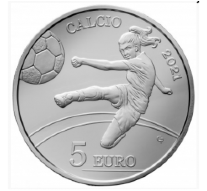San Marino 5 Euro proof 2021 – Fußball 