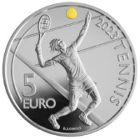 San Marino 5 Euro proof 2023 – 30. San Marino International Open Tennisturnier