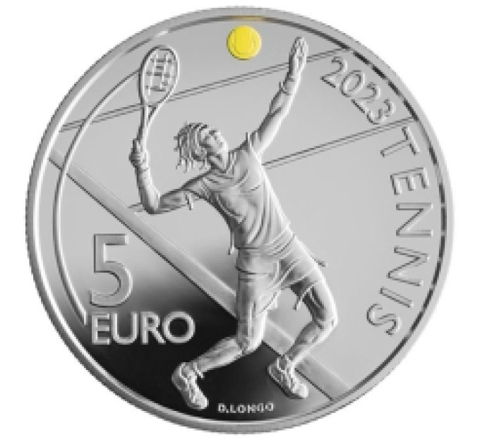 San Marino 5 Euro proof 2023 – 30. San Marino International Open Tennisturnier
