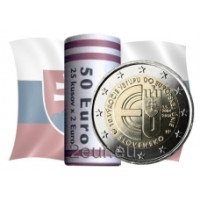 Slowakei 2 Euro UNC rollen 2014 – 10 Jahre slowakische EU-Mitgliedschaft