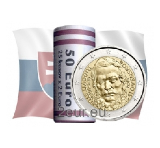 Slowakei 2 Euro UNC rollen 2015 – Ludovit Stur