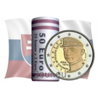 Slowakei 2 Euro UNC rollen 2019 - 100. Todestag von Milan Rostislav Stefanik