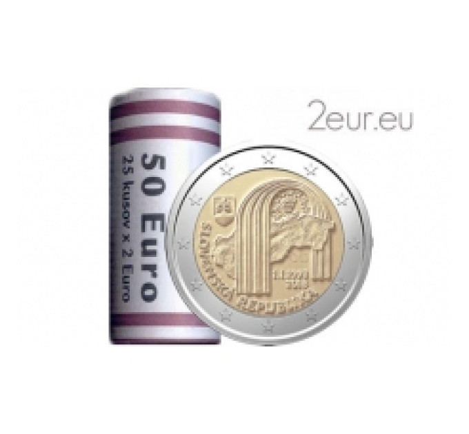 Slowakei 2 Euro UNC rollen 2018 – 25. Jahrestag der Slowakischen Republik