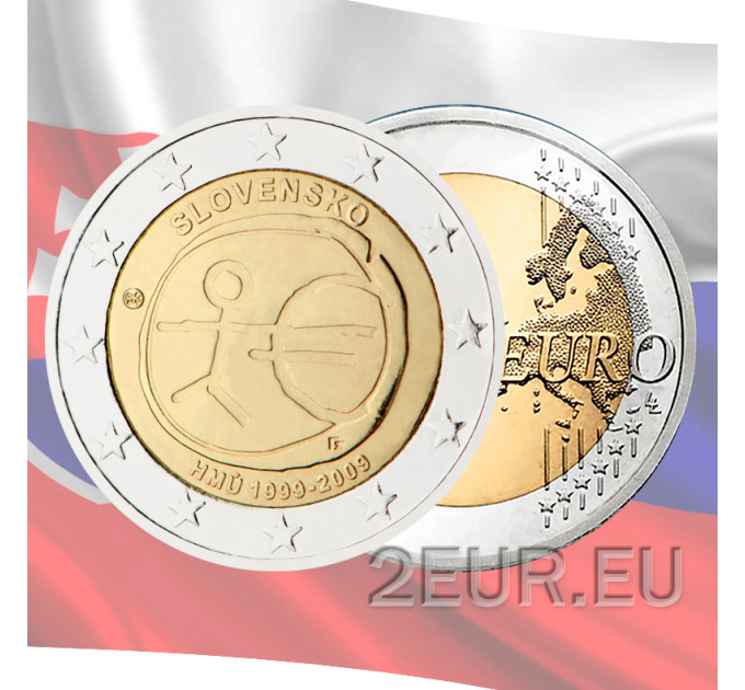 Slowakei 2 Euro UNC 2009 - 10 Jahre Euro - EMU