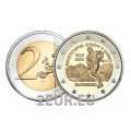Slowakei 2 Euro UNC 2025 – 100 Jahre erste Eishockey-Europameisterschaft