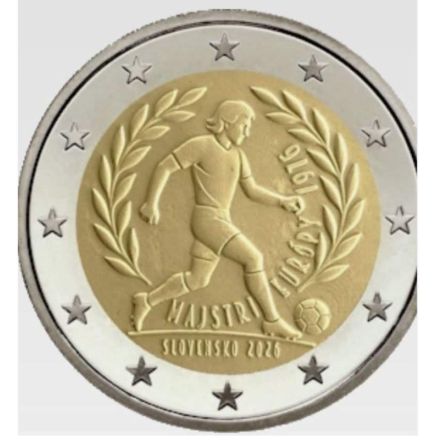 Slowakei 2 Euro UNC 2026 – UEFA-Fußball-Europameisterschaft 1976