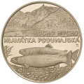 Slowakei 5 Euro UNC 2025 – Fauna und Flora in der Slowakei – Donaulachs